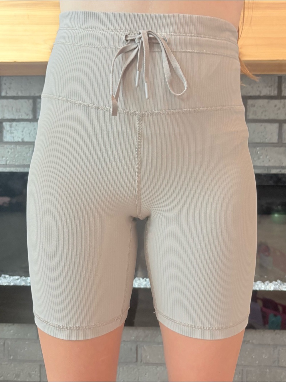 Yogalicious Ribbed High-Rise Bike Shorts